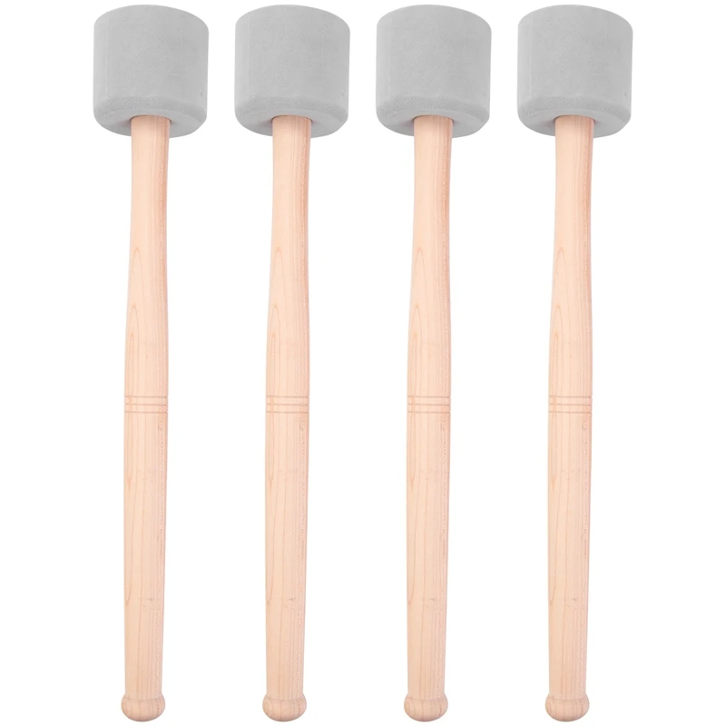 4Pcs Bass Drum Mallets Sticks Mallets Foam Head Drum Mallets For Marching Band Percussion