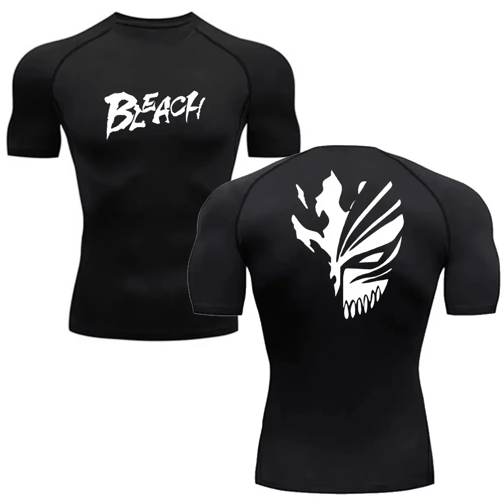 camisa-de-compressao-masculina-bleach-anime--top-de-treino-e-corrida-de-ginastica-de-manga-curta-de-secagem-rapida--rash-guard-grafico-zy0054