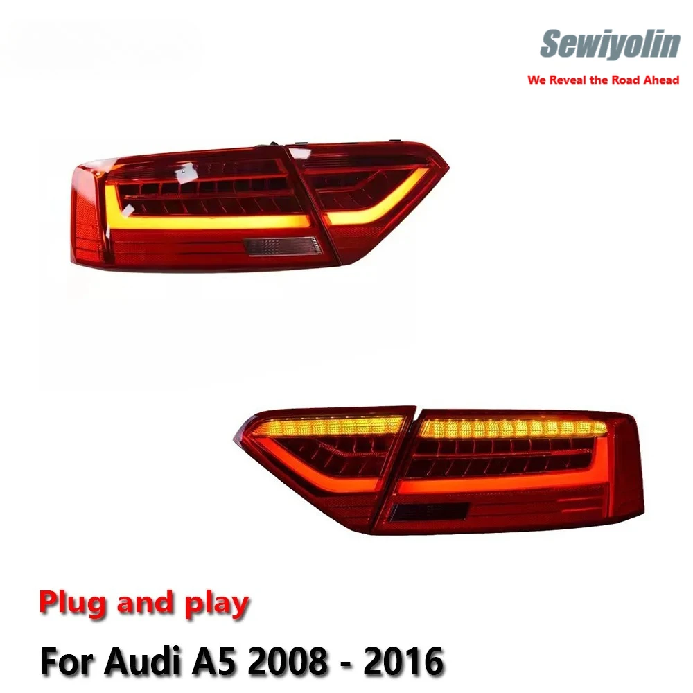 

Car Led Tail Light Lamps Assembly For Audi A5 2008 - 2016 Rear Brake Lights Turn Signal Fog DRL Waterproof IP67 Plug And Play