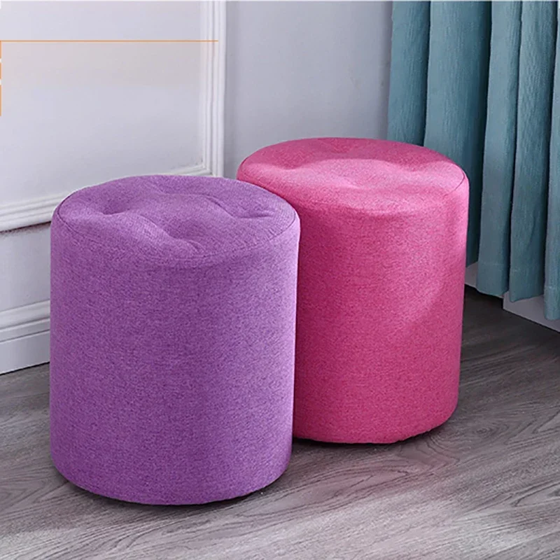 

L1218 Shoe Bench Stool Foot Rest Under Desk Portable Office Wooden Stool Ottoman Small Sedie Da Pranzo Minimalist Furniture LSL1