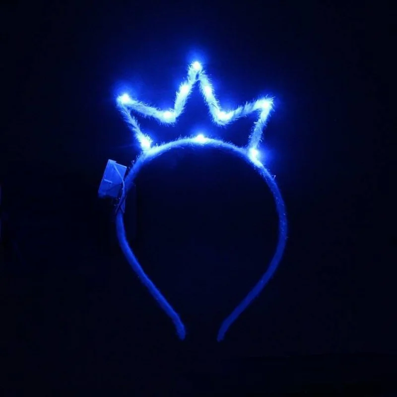 

20pcs Children Adult Girl Glow Crown Headband LED Light Up Headwear Birthday Decoration Wedding Festival