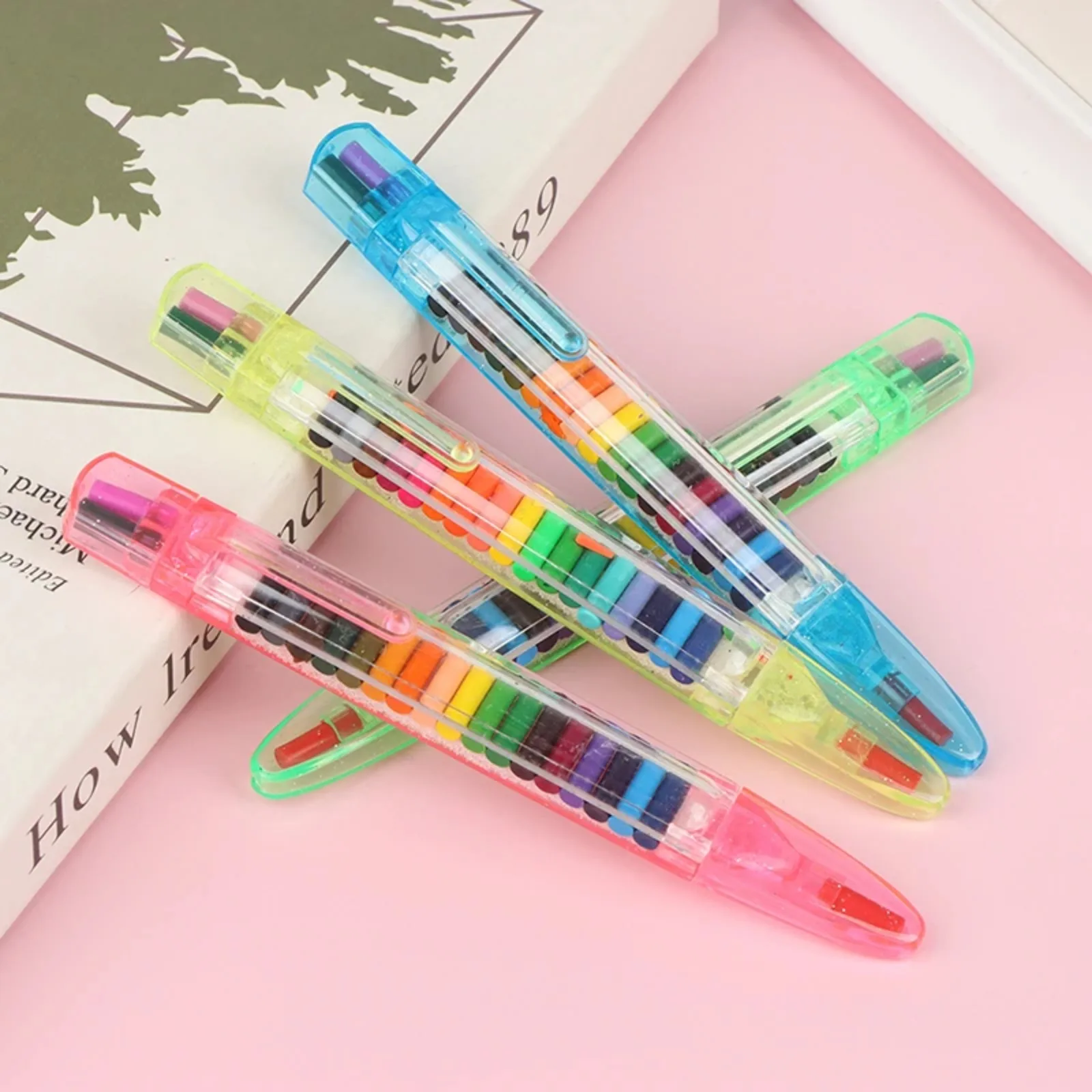 20 Colors/pcs Cute Kawaii Crayons Oil Pastel Creative Colored Graffiti Pen for Kids Painting Drawing Supplies Student Stationery