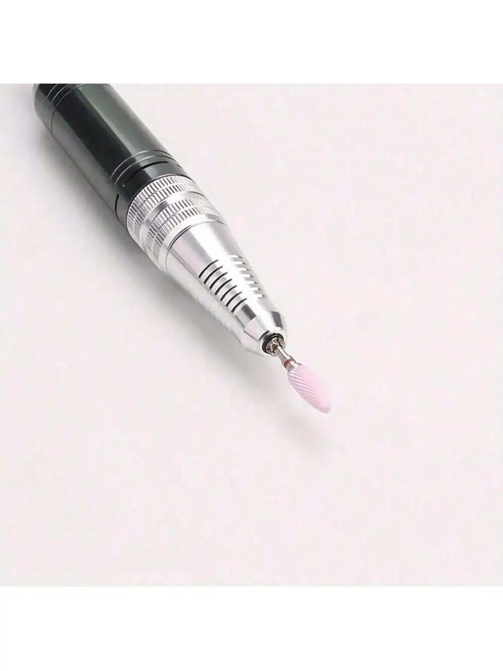 1 or 5pcs/set Nail Art Ceramic Drill Bit, Pink Cuticle Plating Ceramic Steel Alloy Polishing Grinder Accessories, Electric Nail