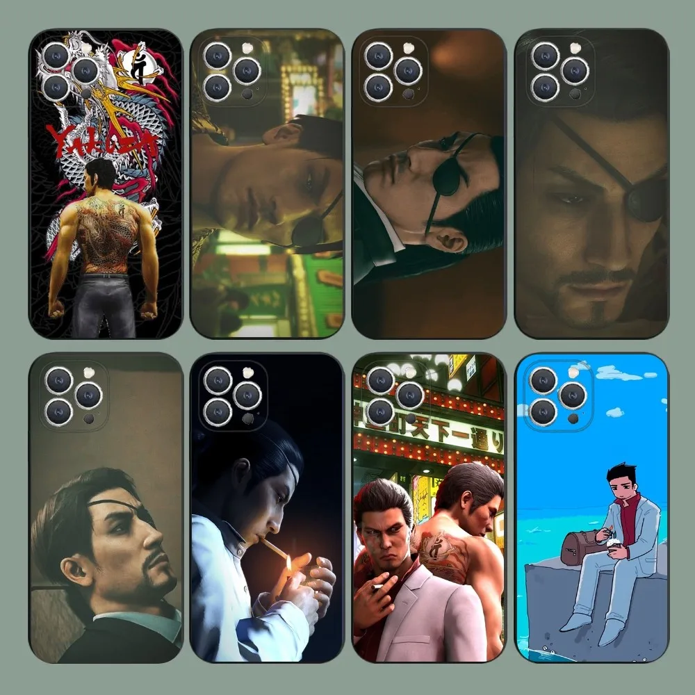 Yakuza 0 Game  Phone Case For iPhone 16,15,14,13,12,11,Plus,Pro Max,XS,X,XR,SE,Mini,8,7 Soft Silicone Black Cover