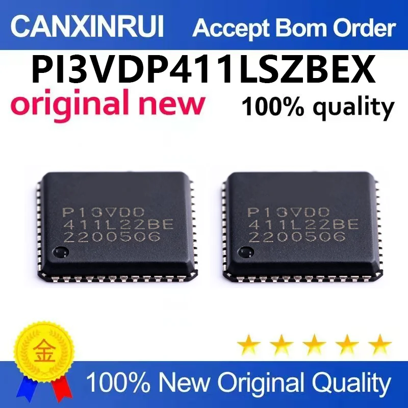 （5pcs-100pcs）Brand new original IC patch PI3VDP411LSZBEX PI3VDP411LSZBE interface chip TQFN-48