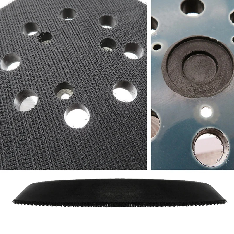 M11K-2 Pack 5 Inch Dia 8 Hole Hook And Loop Replacement Sander Pad Track Sander Sanding Backing Pad