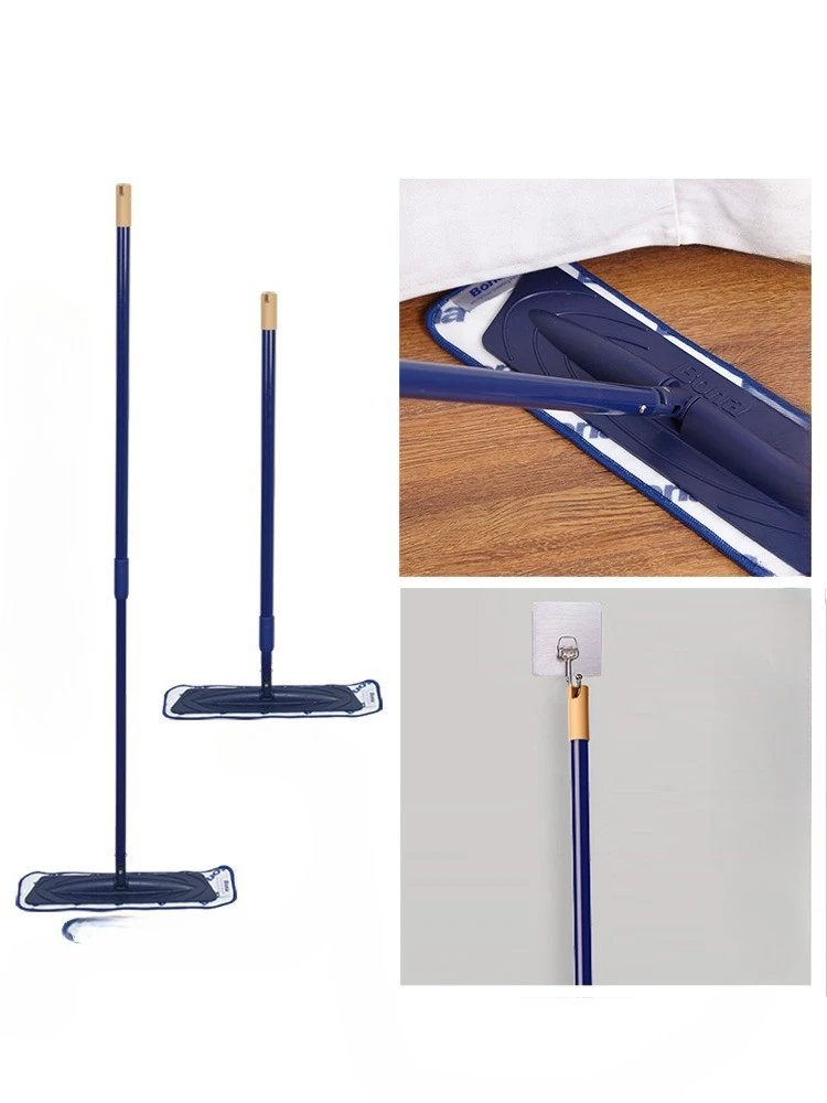 

Telescopic rod flat mop, wet and dry mop, mopping floor dust removal