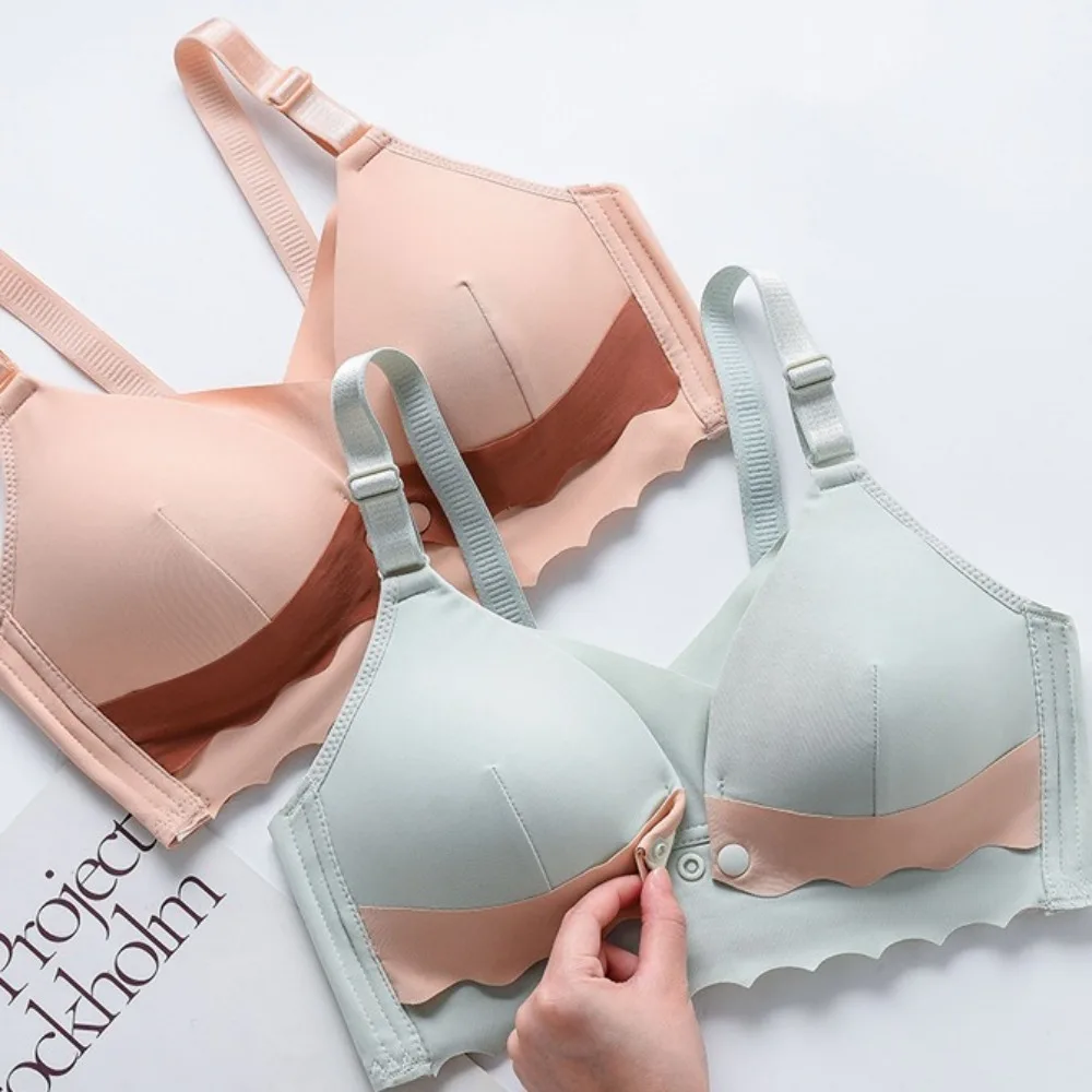 حمالة صدر لاسلكية بإبزيم أمامي عميق على شكل حرف V ملابس داخلية ضيقة مضادة للصدمات وكوب كبير ملابس داخلية مجمعة للثديين ملابس داخلية رافعة للأعلى