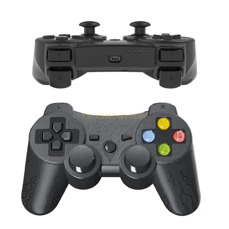 E56B 2 Pack High Repreenive 2.4g اللاسلكي وحدة تحكم قابلة للشحن مناسبة لجهاز الكمبيوتر المريح قبضة واهتزاز مزدوج