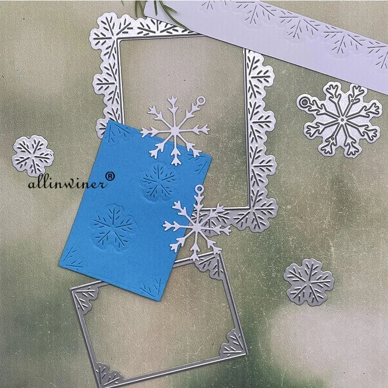 

Snowflake border Metal Cutting Dies Stencils Die Cut for DIY Scrapbooking Album Paper Card Embossing