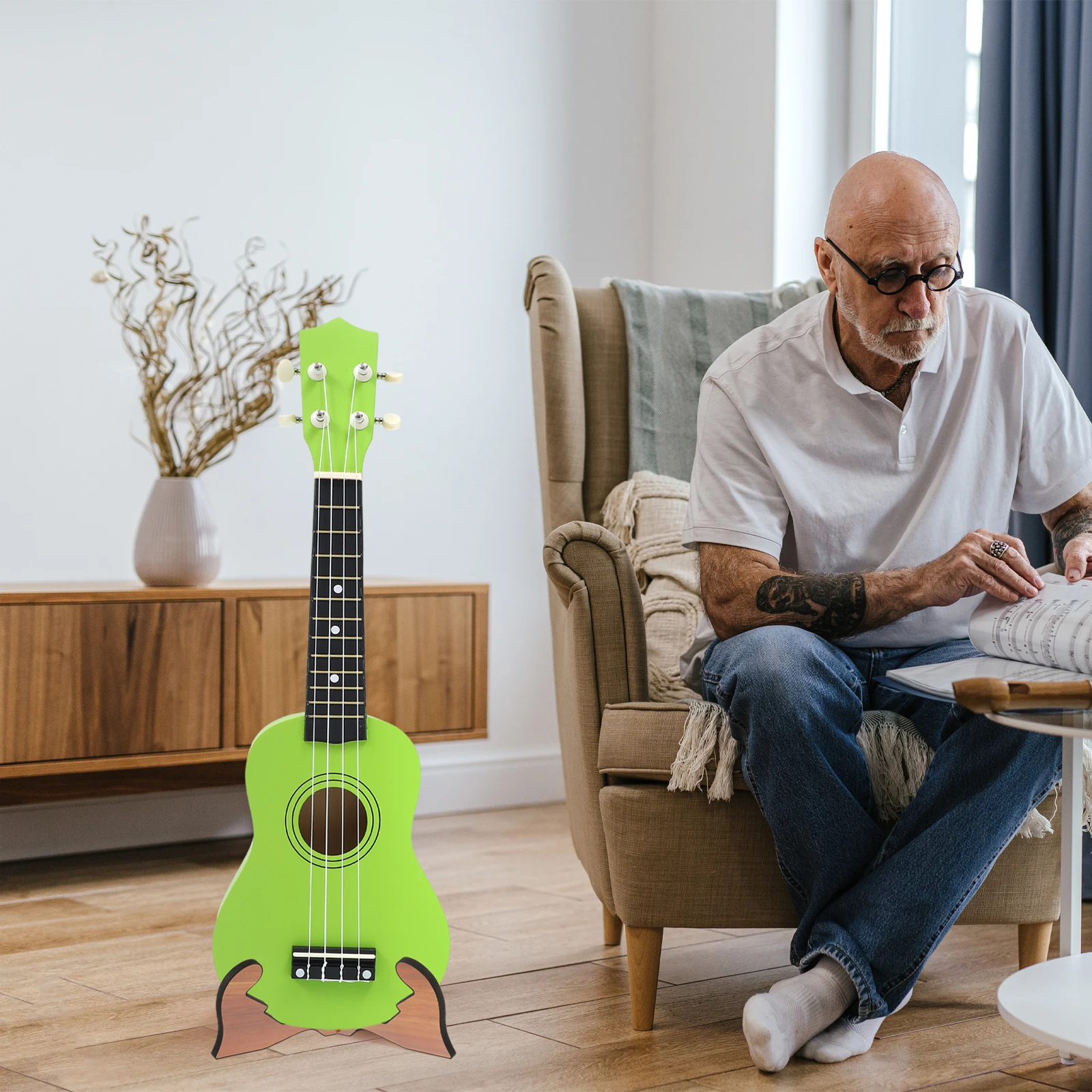 

Guitar Stand Bracket Guitars Universal Hanger Maintenance Support Wooden Musical Instrument Floor