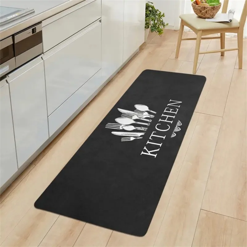 1pc Colored Board Printed Kitchen Floor Mat Household Carpet Non-Slip Door Mats Rug Home Decor