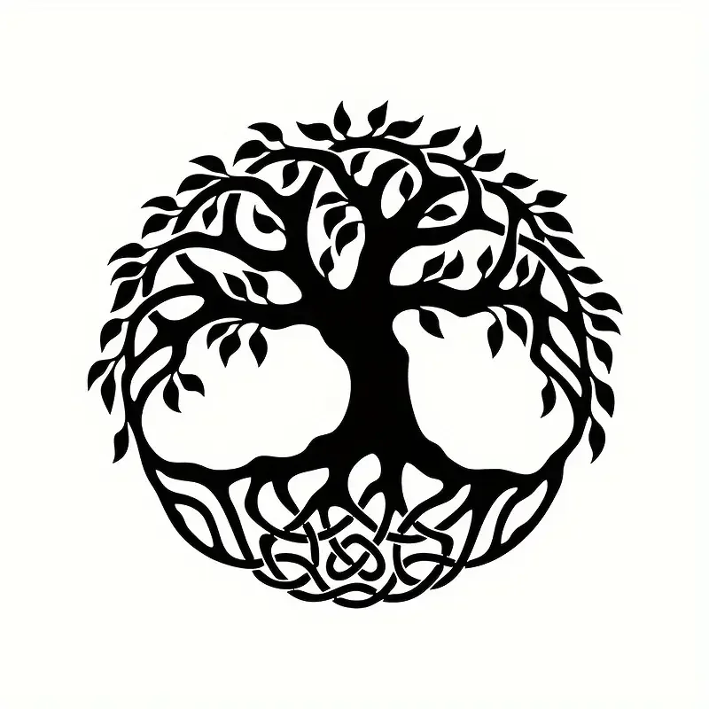 Tree of Life Decal - PVC Removable Sticker for Cars, Windows, Laptops - Artistic Vinyl Emblem Design