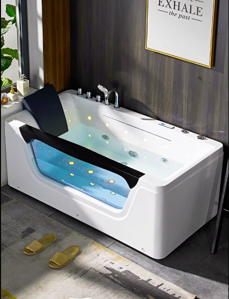 Small Unit Bathtub, Surfing Massage, Constant Temperature Heating and Insulation, Independent Hotel and Homestay Large Bathtub