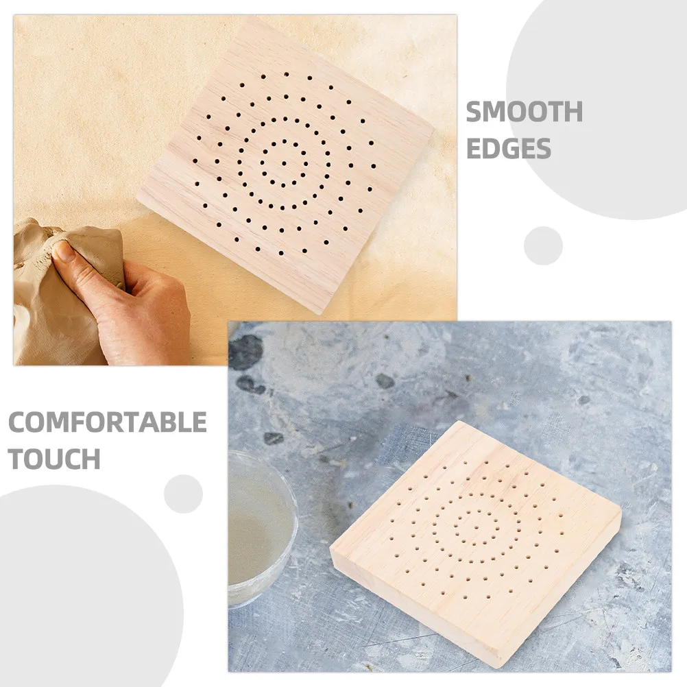 Picture 3: 1Set Wood Insert Board for Sculpting Clay Display Stand Drying Base Shelf Display Holder Exquisite Workmanship Comfortable