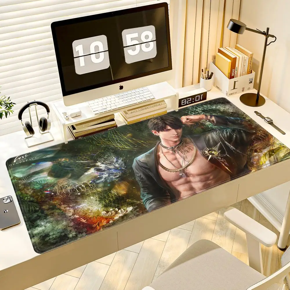 HYBXAXC Love and Deepspace Zayne Sylus Xavier Caleb Mouse Pad Non-slip Lockedge Thickened MousePad Large Gaming Office Student