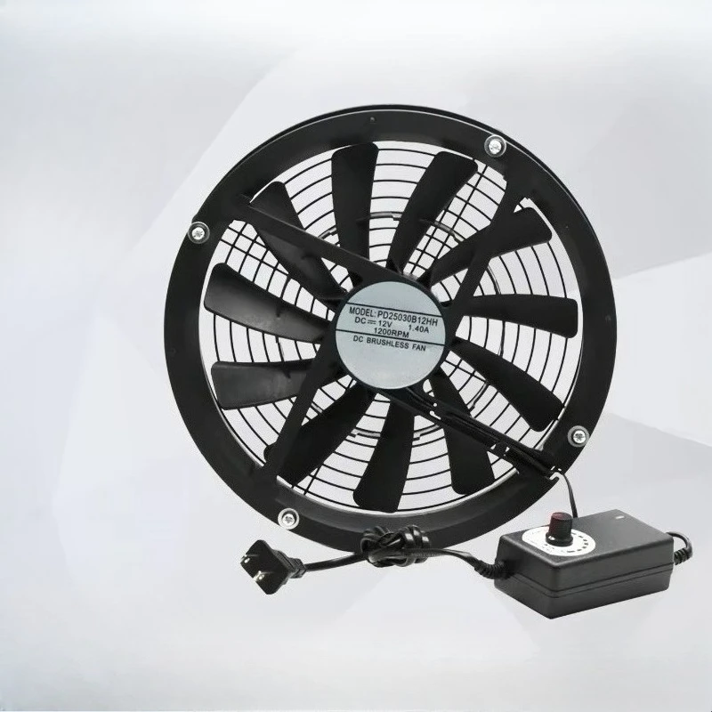 220V Reversible Speed Control 25cm Thin Vent Exhaust Fan 25030, For Room Dormitory Balcony Ventilation