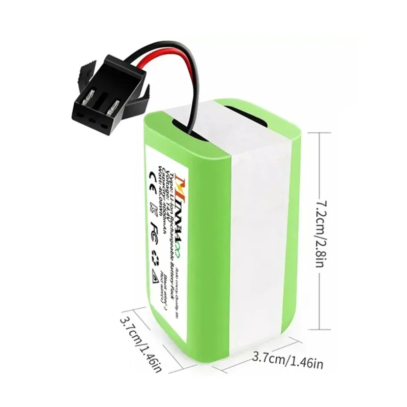 New 14.4V Li-ion battery for Cecotec Conga Excellence 950 990 1090 Ecovacs Deebot DN621 601/605 Eufy RoboVac 35C Panda i7 V710