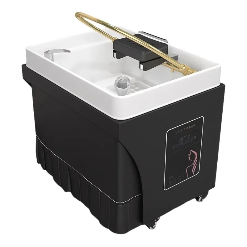

Mobile head treatment machine Water circulation fumigation Barber shop Hair salon Shampoo basin Massage bed Beauty