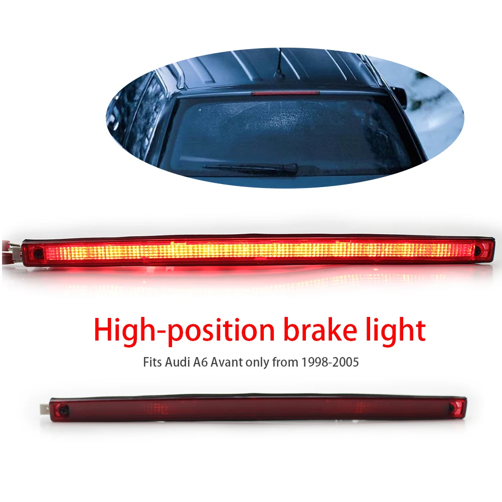 High Mount Brake Light Super Bright Tail Warning Lamp 4B9945097A LED Third Brake Light for Audi A6 Avant 1998-2005 Accessories