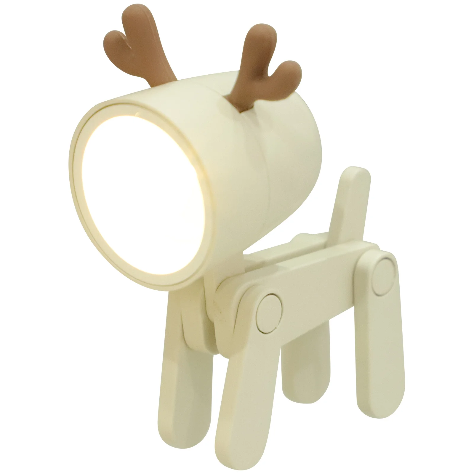 

Cartoon LED Foldable Night Light Decorative Household Table Lamp Deer Shaped Mini Desktop Night Lamp for Bedroom Living Room