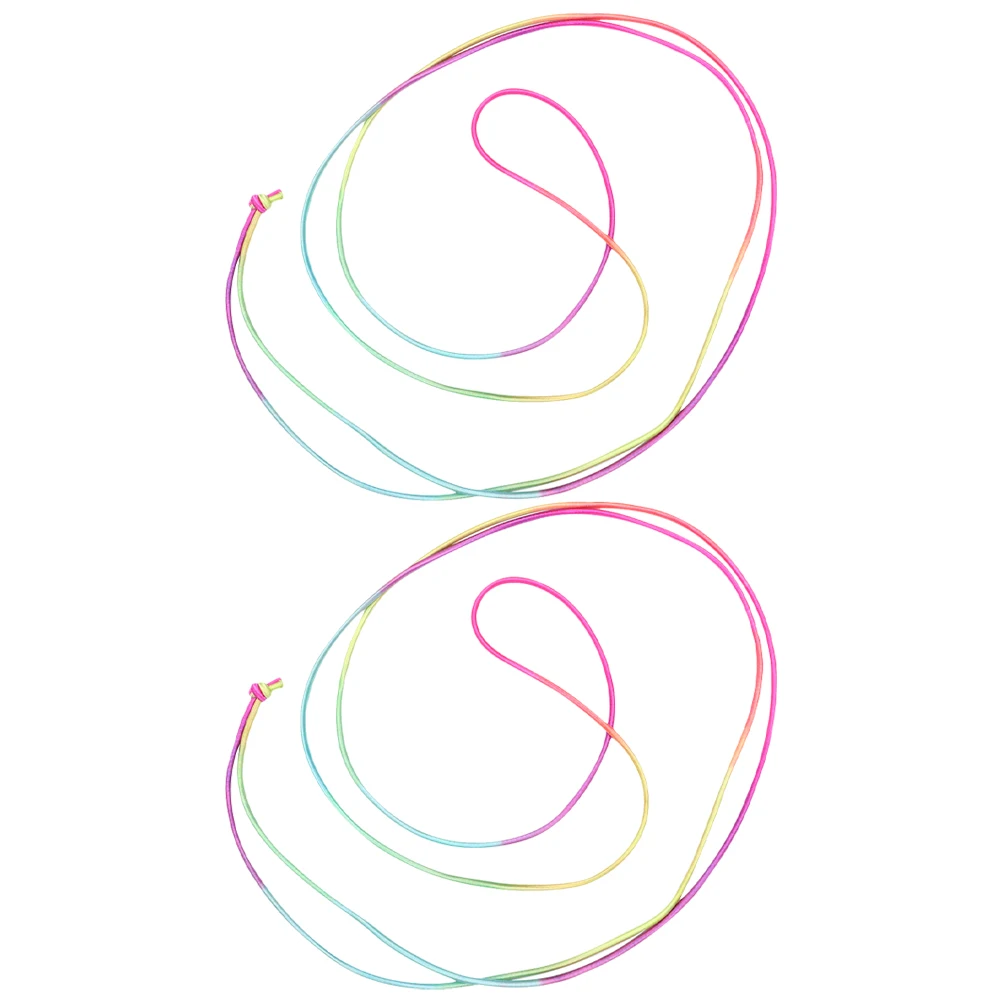 

2 Pcs Jump Rope Elastic Ropes Child Skipping Funny Student Lightweight Durable Polyester Home School Sports Training Weight Loss