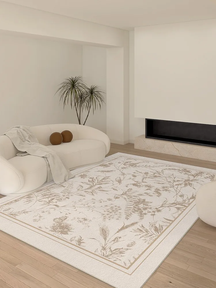 Französisch Stil Wohnzimmer großflächigen Teppich beige Schlafzimmer Teppich Blumen blatt Muster Dekoration Teppich Luxus Kunst Arbeits zimmer Teppiche ig