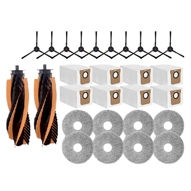الصيف بيع فرشاة رئيسية فرشاة جانبية ممسحة القماش كيس لجميع الغبار 28 قطعة عدة ل JONR P20 برو/ل JONR T5 برو جهاز آلي لتنظيف الأتربة قطع الغيار Repla