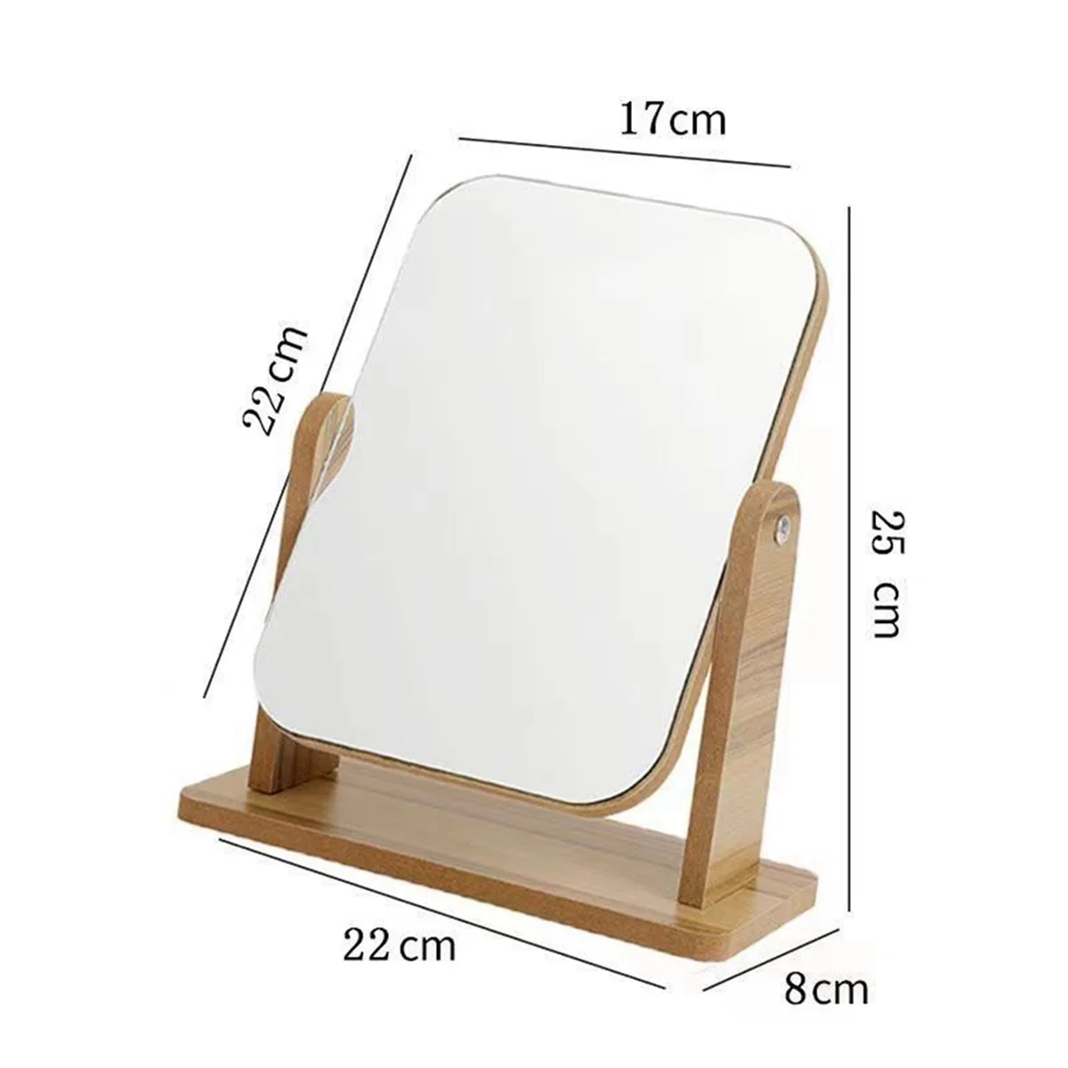 Vanity Makeup Mirror with Stand,Portable Table Desk Countertop Mirror Bathroom Shaving Make Up Mirror