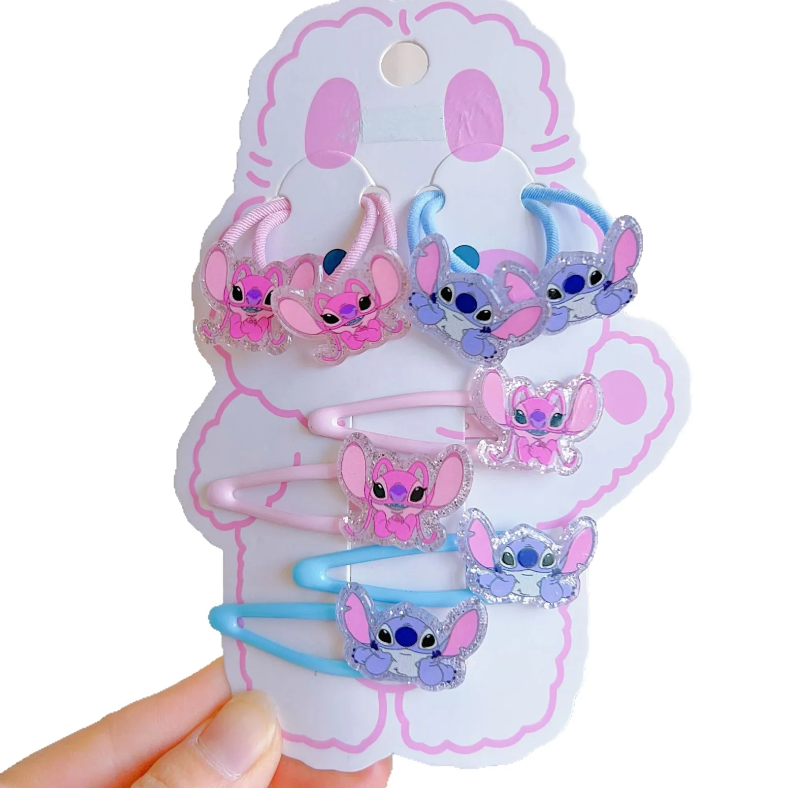 Opaska do włosów z haftem, urocza, kreskówkowa, klips BB, opaska dla dziewczynki, gumka do włosów, zestaw spinek do włosów.