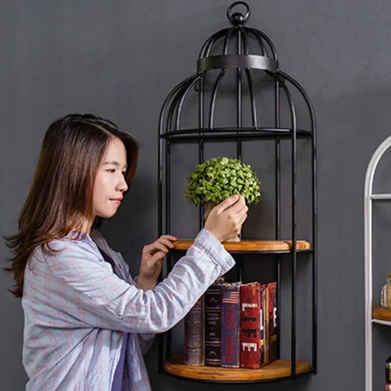 

Classic American Iron Bird Cage Shelf MultiLevel Indoor Bar and Living Space Decor Floral Display Rack Unique Design Element