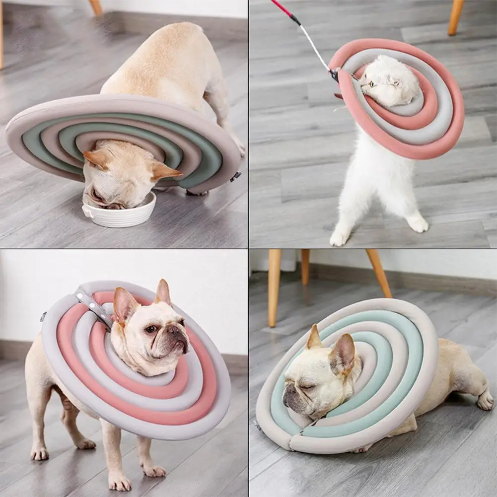 Cat Recovery Collar Good Texture Pet Neck Cone Puppy Cat Neck Protective Circle Elizabethan Collar