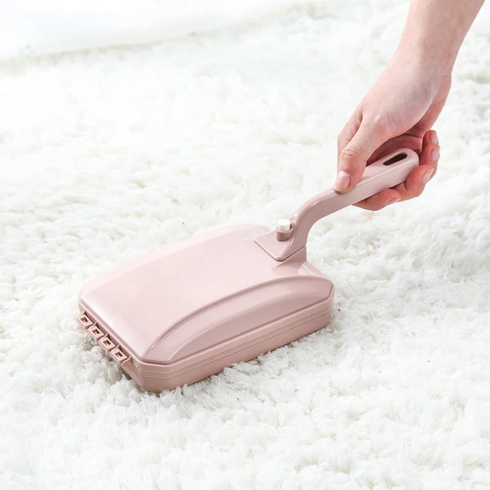 Electrostatic Carpet Floor Sweeper Brush Handheld Sofa Cleaning Roller for Bed Fluff with Trash Collector Household Dust Cleaner