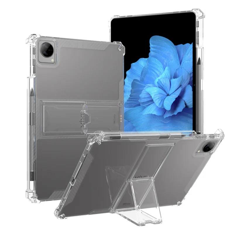 

Applicable vivo Pad with bracket protective cover four corner airbag anti-drop transparent TPU case 11.5 Air 12.1