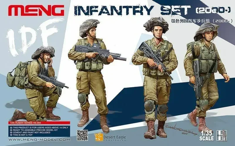 

Meng Model 1/35 HS-004 Scale Israel Defense Forces Infantry Set Model Kit