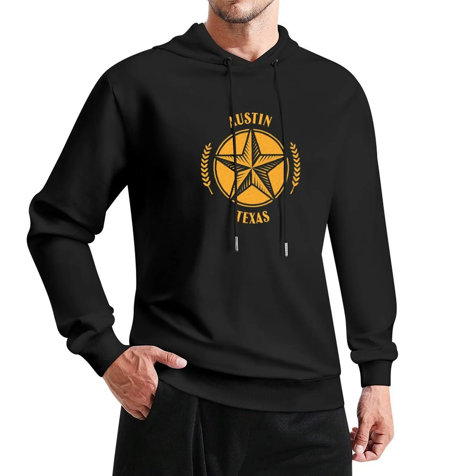 

Austin Texas Badge Pullover Hoodie blouse hooded shirt designer hoodies