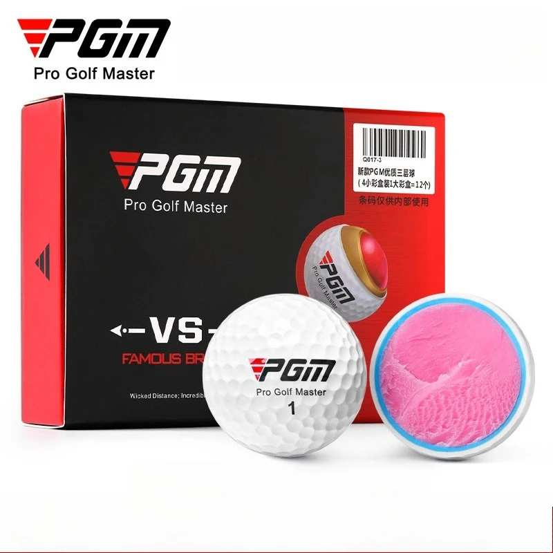 

PGM 12pcs Golf Balls Distance Tournament Gift Box Three Piece Ball Q017