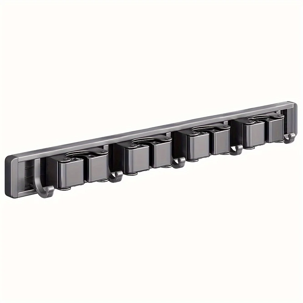 1 Piece Bathroom Kitchen Garage Storage Rack Mop Clip Rack Artifact Mop Wall Clip Broom Mop Hook Buckle Home Accessories