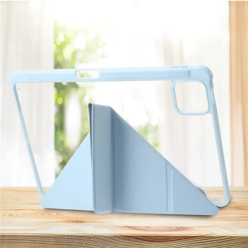 Funda de acrílico transparente con soporte trasero para Xiaomi, carcasa inteligente con Portalápices para Mi Pad 6 Pro, 11 ", 2023