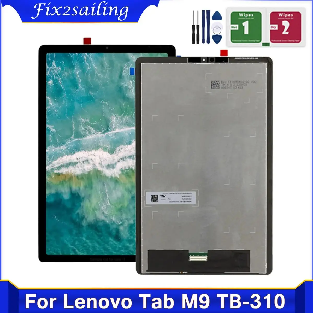 Tested For Lenovo Tab M9 TB-310 TB310 TB-310FU TB-310XU TB310XC TB310FU LCD Display Touch Screen Digitizer Panel Assembly Repair