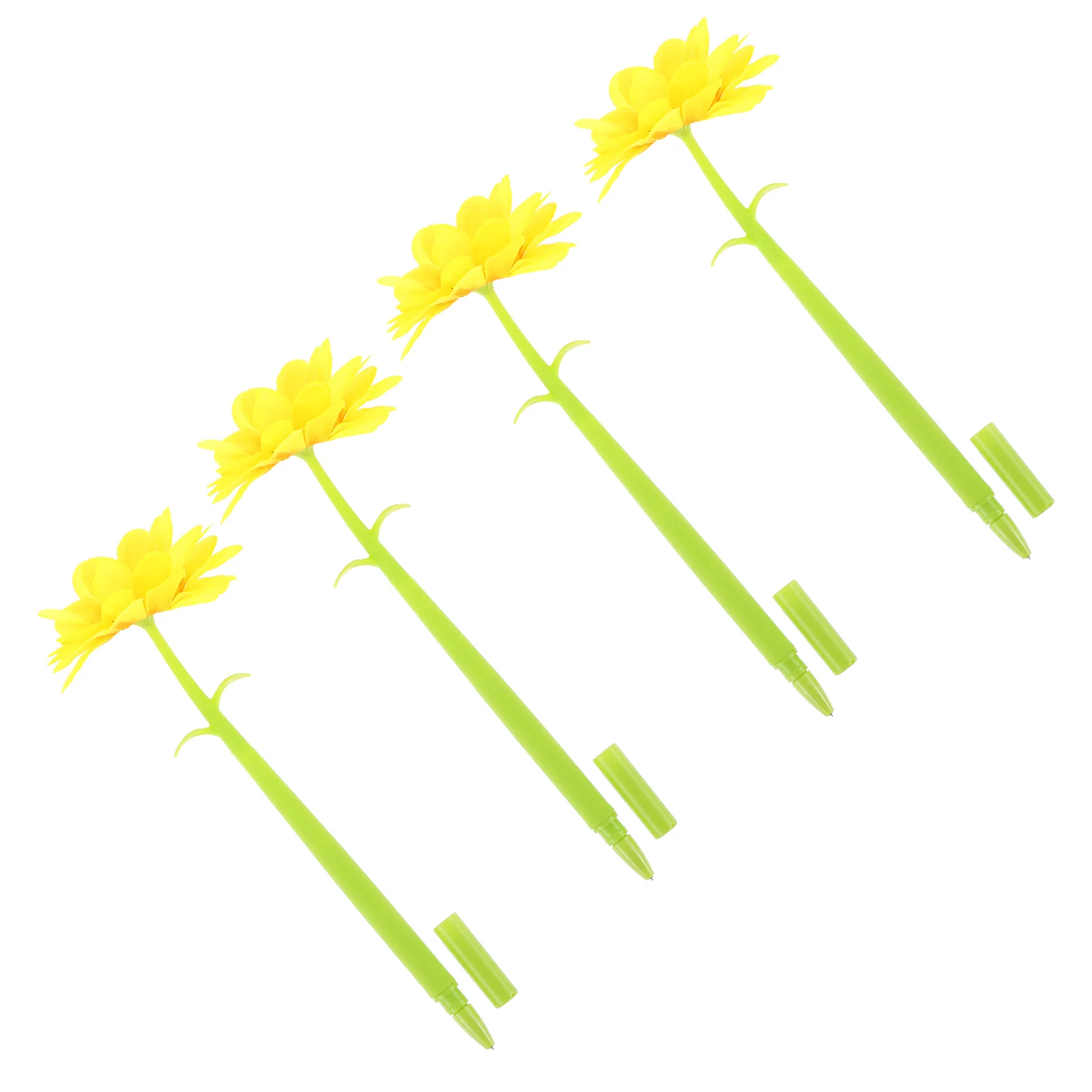 Simulated Sunflower Writing Pens Smooth Writing Pens Office Sign Pens Covered Pens for Home Office Students Stationery