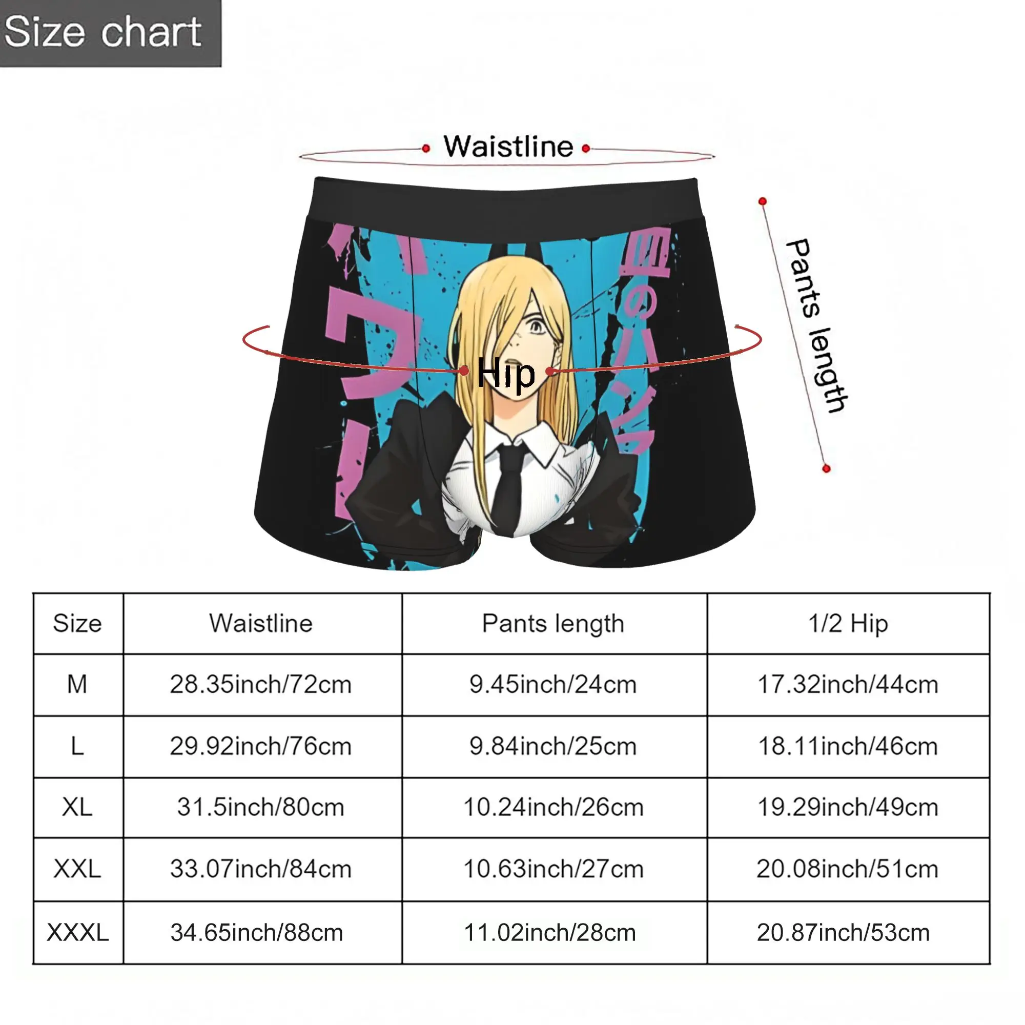 Power Bandai Chainsaw Man Underpants Breathbale Panties Men's Underwear Comfortable Shorts Boxer Briefs view 5