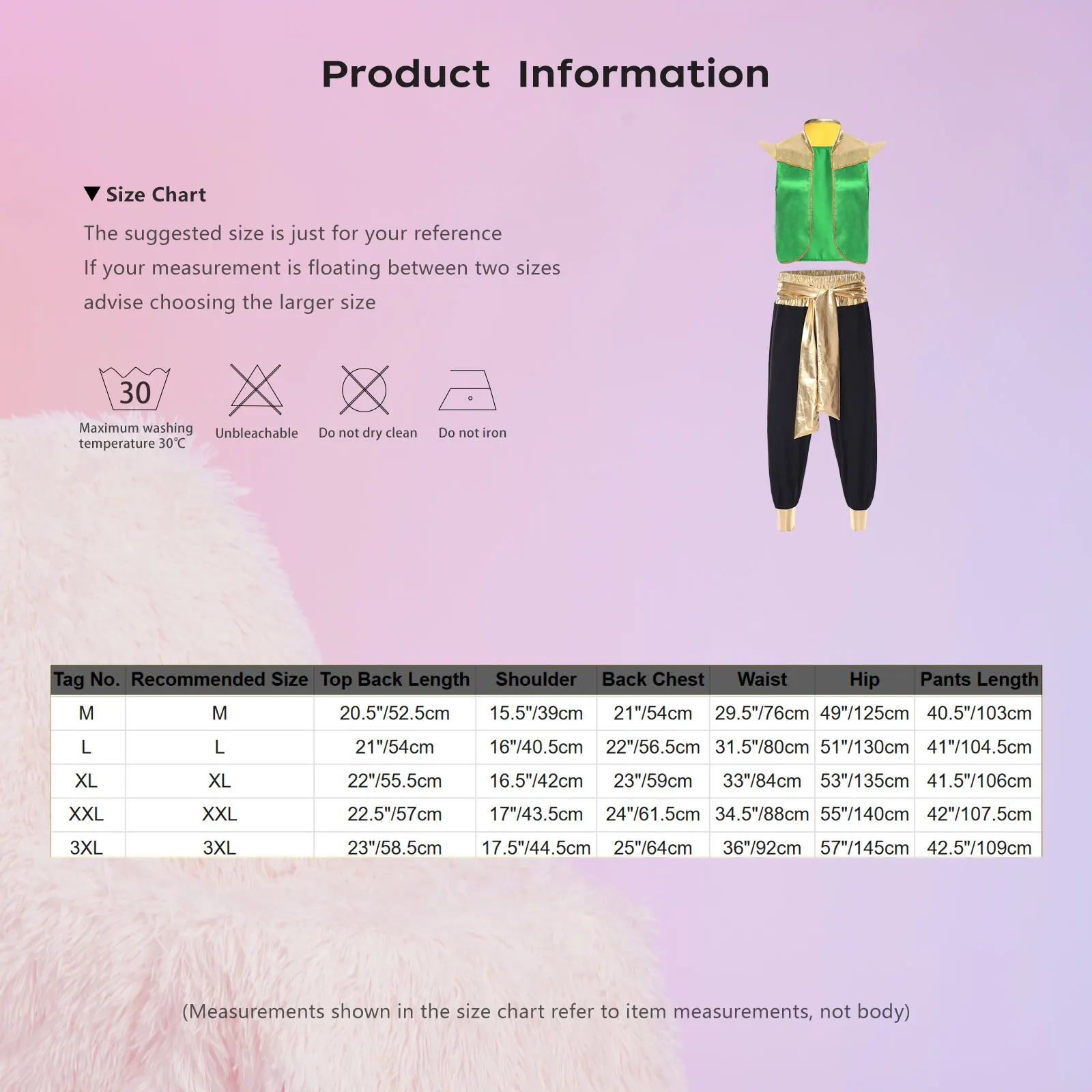أزياء تنكرية للرجال للهالوين كرنفال الأمير العربي بأكمام طويلة سترة أمامية مفتوحة وسراويل طويلة لشخصية المصباح السحري
