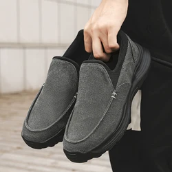 Men Canvas Shoes Fashion Men's Casual Shoes Light Non-slip Loafer Washed Denim Flat shoes Outdoor Sneakers Vulcanized Shoes8601