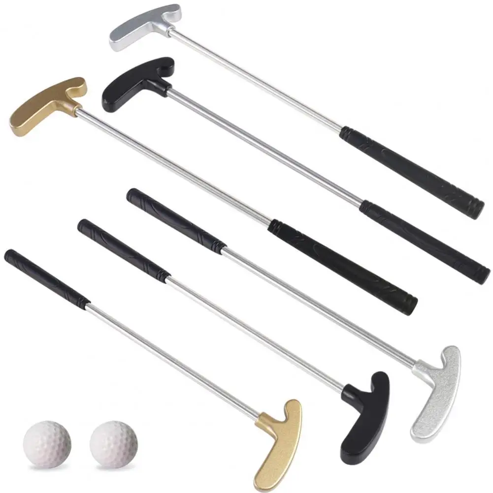 Mini Golf Putter Golf Club Premium Stainless Steel Mini Golf Putter Set for Kids Adults Includes 2 Golf Balls Tpr Grip for Table