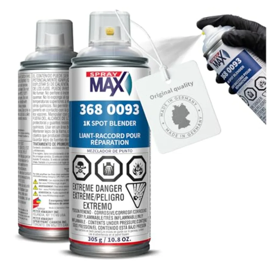 

1K Spot Blender Clear for Automotive Finishing Spray with Smooth Edge Melt-In for 2K Topcoats Clear Transparent Color Professio