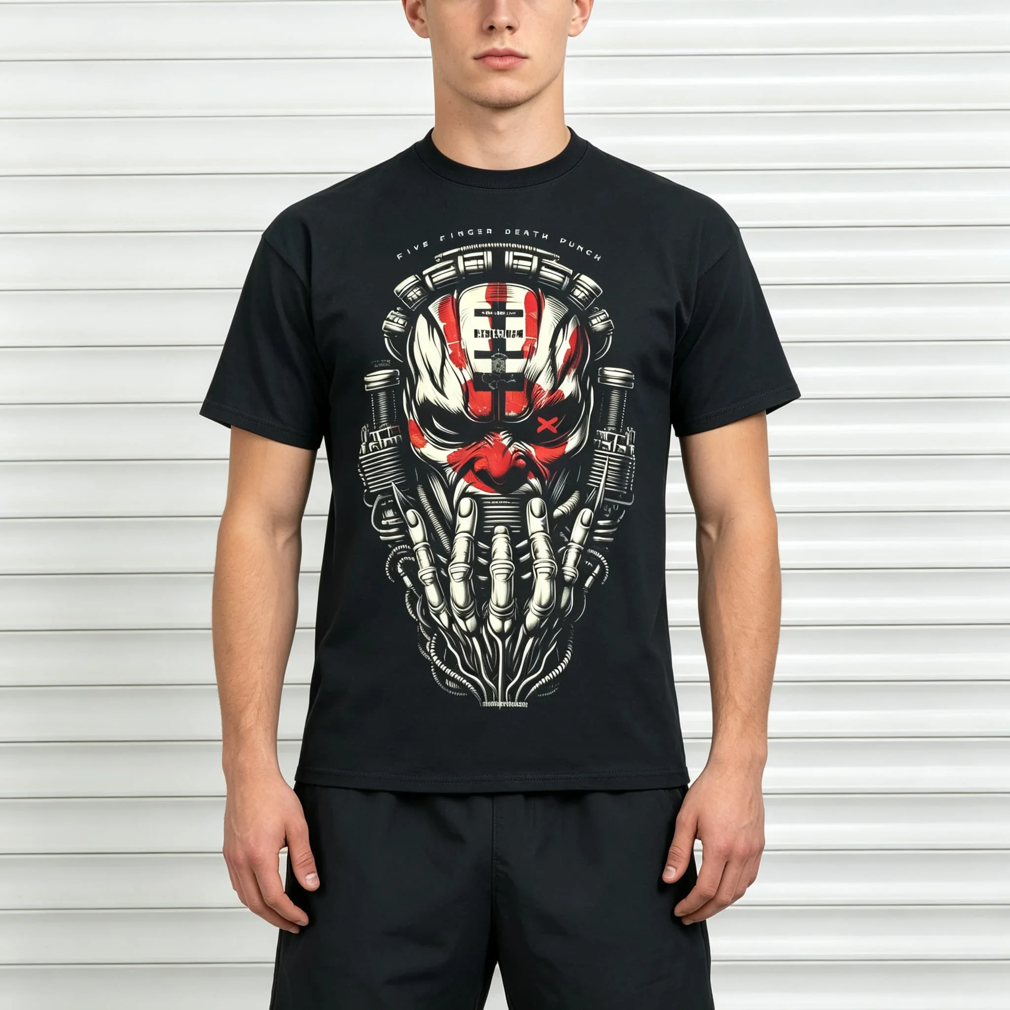 Five Finger Death Punch Cool Heavy Metal Skull Graphic Sport Women's Tshirt Unisex Tee Top Short Sleeve Men's Cotton  T Shirt
