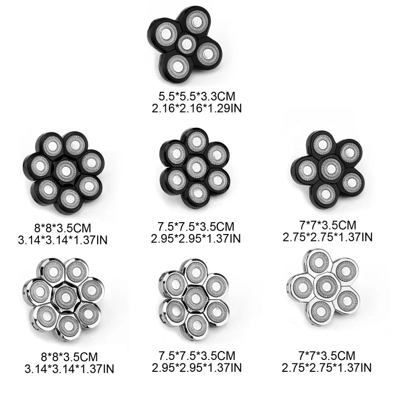 Q1QD 대머리 남성용 전기 면도기 교체, 헤어 트리머, 5, 6, 7/8 헤드