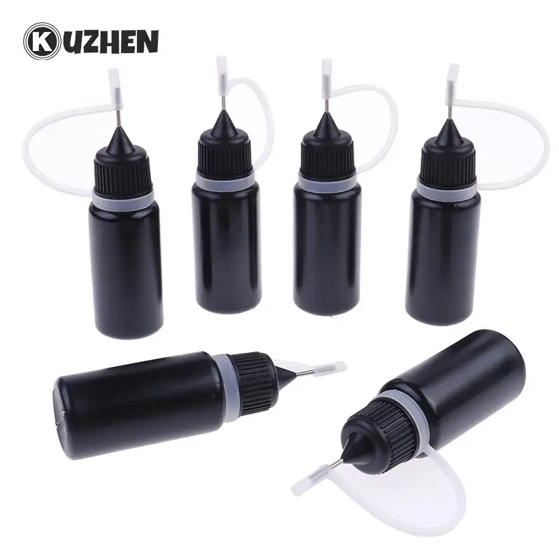 5pcs 5/10/15/30ml Empty Plastic Squeezable Liquid Dropper Filling Bottles E-Juice Needle Vaporizador Perfume Bottle