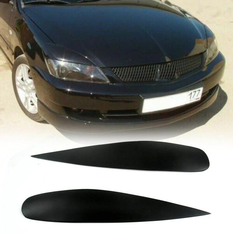 مصابيح أمامية للحواجب وجفون السيارة ، أغطية ضيقة لميتسوبيشي لانسر إكس 9 سيديا من الخارج